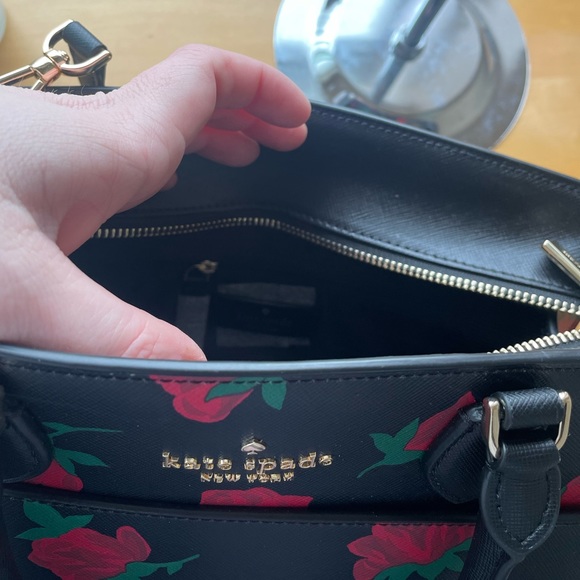 Kate Spade Madison Ross Toss Printed Rose Medium Satchel; NWOT - Picture 10 of 16